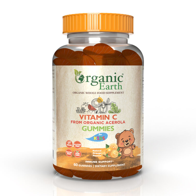 organic earth vitamin c gummies for kids