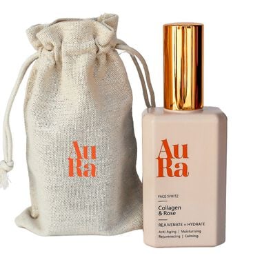 faces aura collagen and rose face spritz