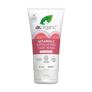 faces dr organic guava vitamin c exfoliating face wash