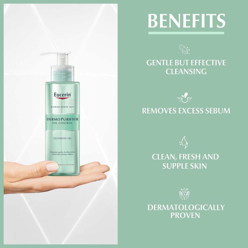 eucerin dermopurifyer oil control cleansing gel