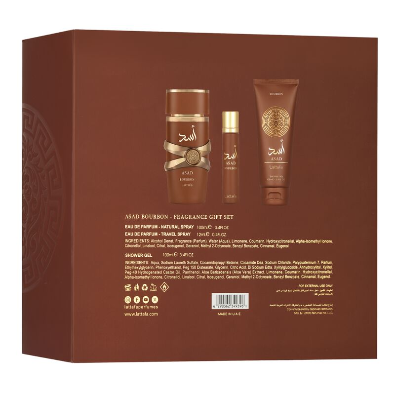 lattafa giftset asad shower gel