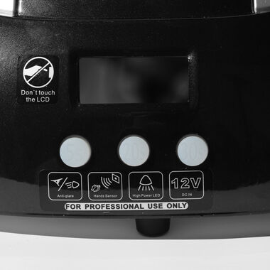faces uv led nail lamp black dr 6340