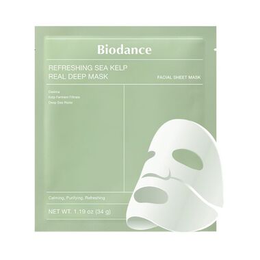 faces refreshing sea kelp real deep hydrogel sheet mask