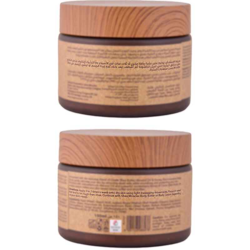 shea miracles shea body scrub almond oil & honey