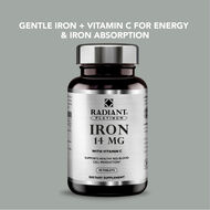 Iron 14mg with Vitamin C, Supports Red Blood Cell Formation & Enhances Iron Absorption faces iron 14mg with vitamin c supports red blood cell formation enhances iron absorption