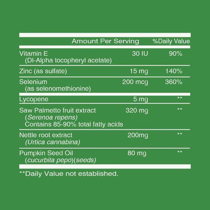 nutritionl prostate welness softgels