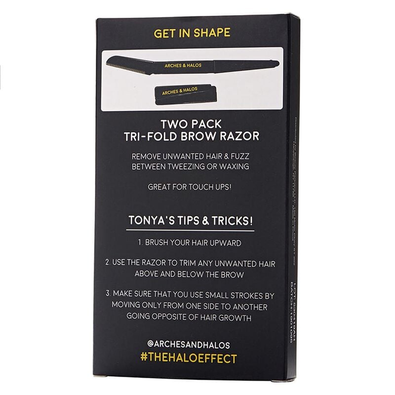 arches and halos two pack trifold eyebrow razor