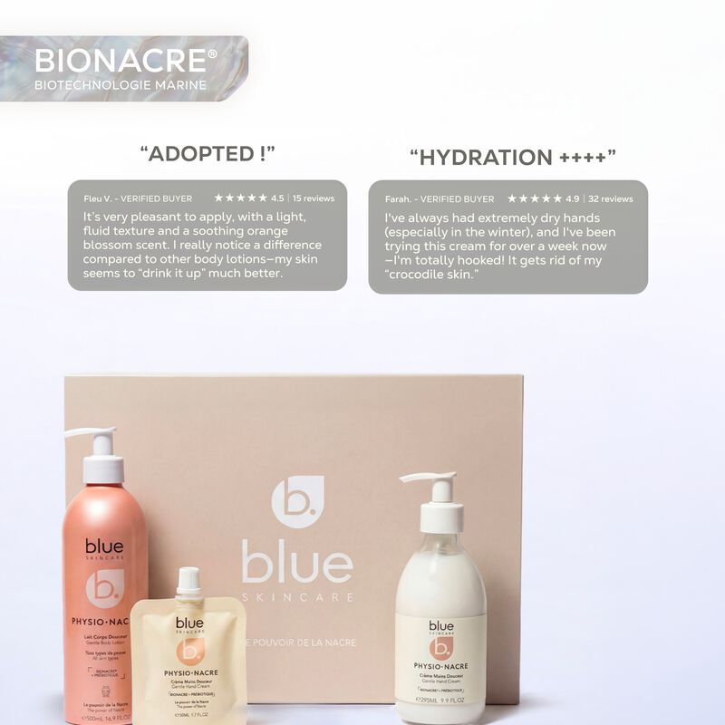 blue skincare علبة هدية لؤلؤة النعومة