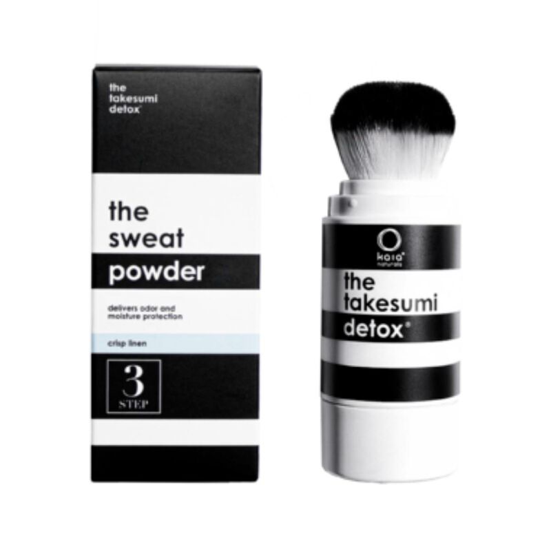 kaia naturals the takesumi detox the sweat powder brush and refill set