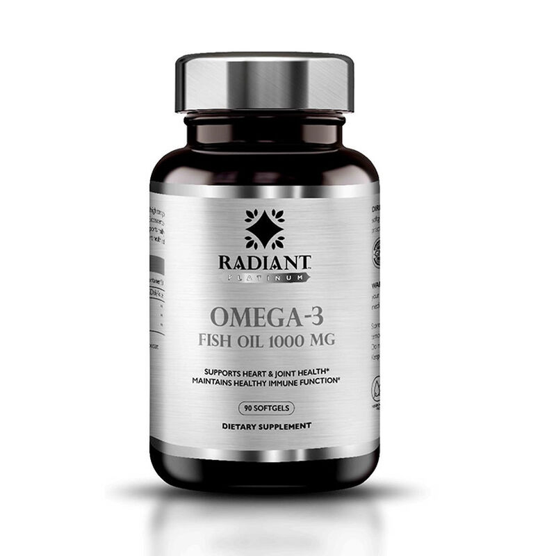 radiant platinum omega3 fish oil 1000mg 90sgels