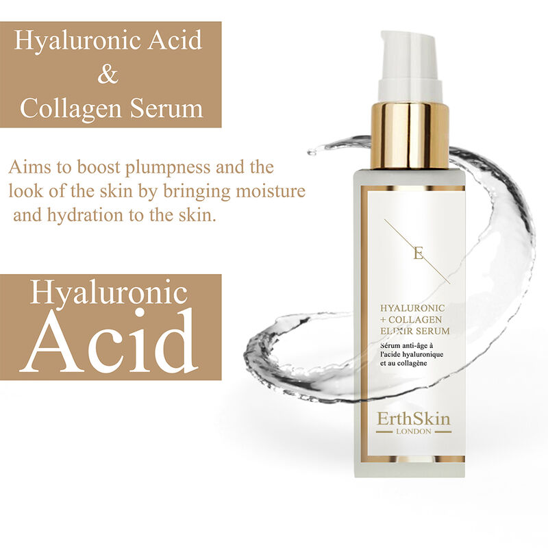 erthskin london hyaluronic acid & collagen serum  60ml