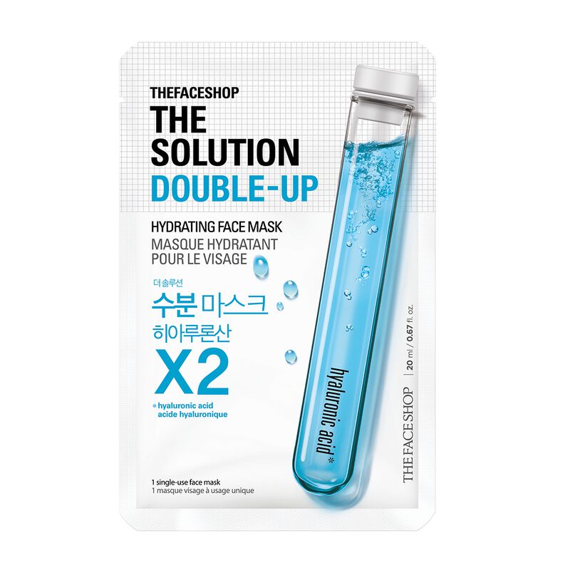the face shop the solution doubleup hydrating face mask