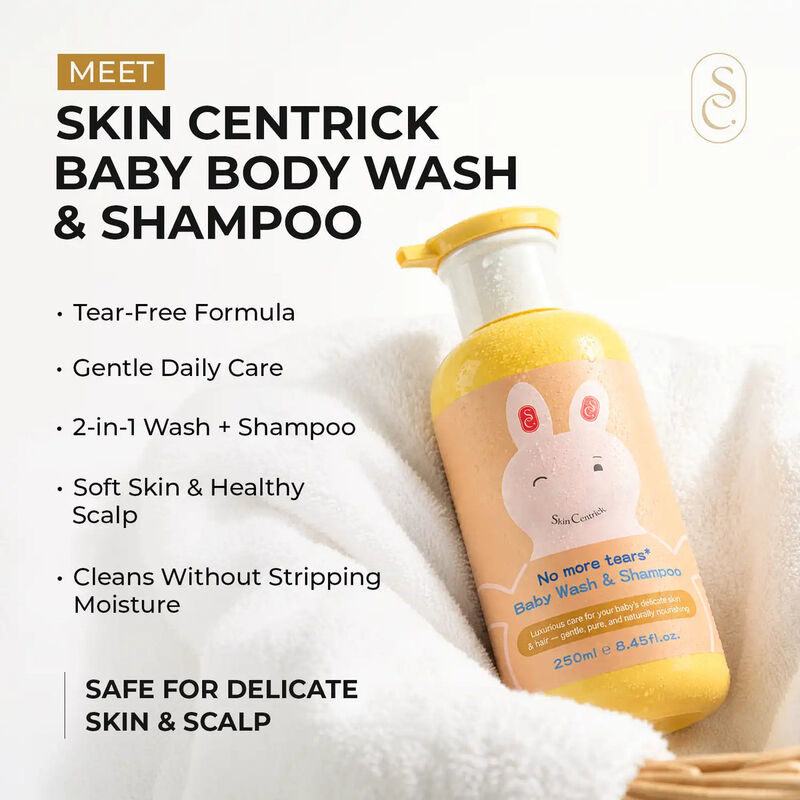 skin centrick baby body wash and shampoo