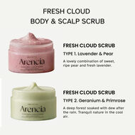 Fresh Cloud Body & Scalp Scrub Lavender & Pear faces fresh cloud body scalp scrub lavender pear