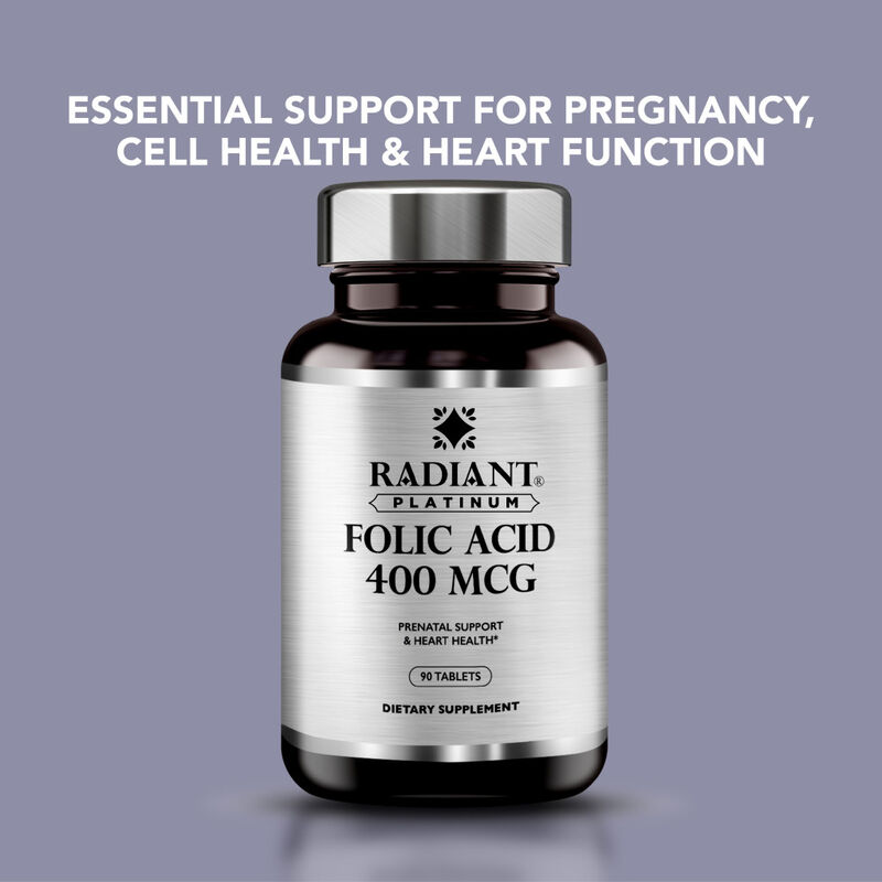 radiant platinum folic acid 400mcg