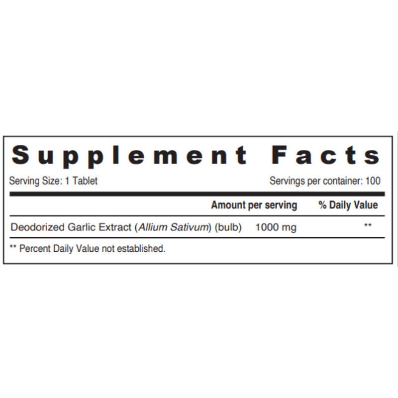 sunshine ثوم فائق التأثير مع إطلاق متأخر 1000 مجم، أقراص