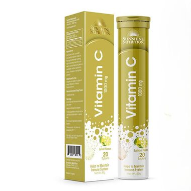 faces nutrition vitamin c 1000 mg effervescent tablets lemon