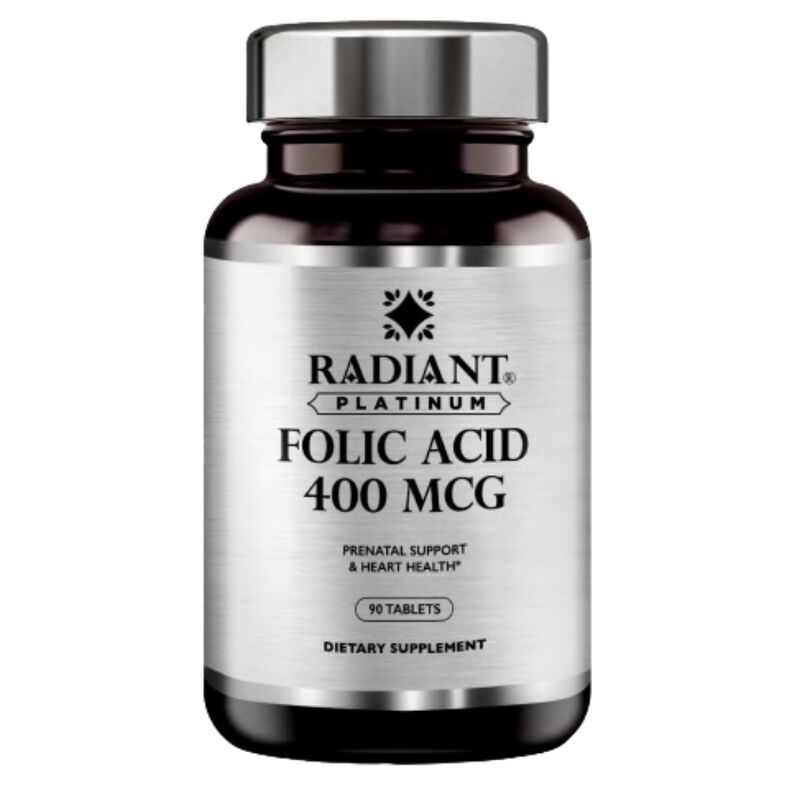 radiant platinum folic acid 400mcg