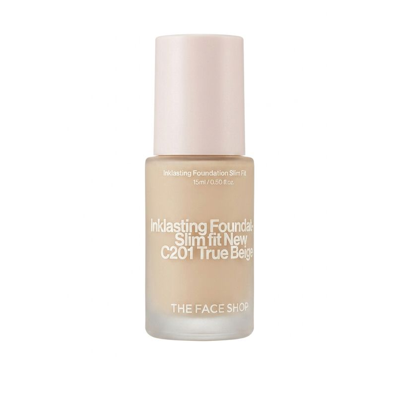 the face shop ink lasting foundation slim fit new c201
