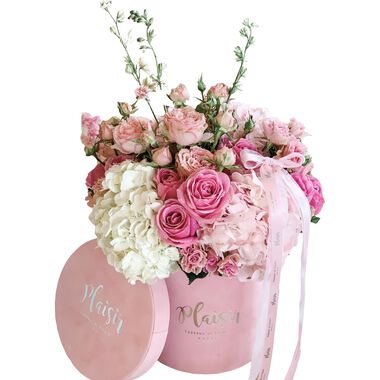 faces velvet cylinder   pink crush