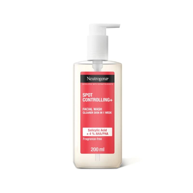 neutrogena spot controlling+ facial wash
