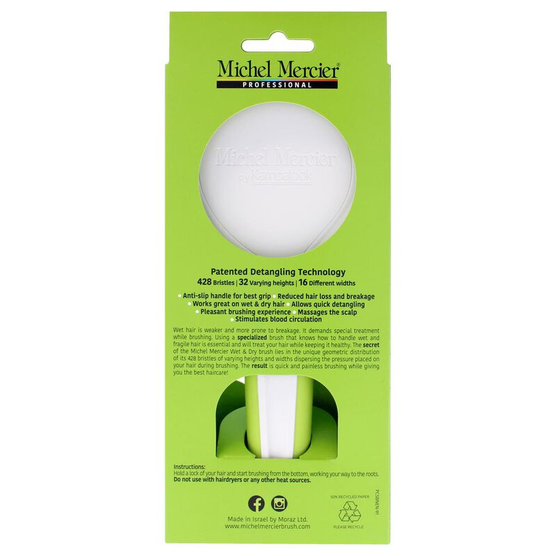 michel mercier wet and dry hair detangler regular hair