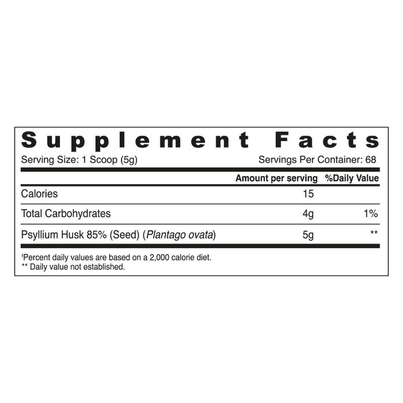 sunshine nutrition psyllium daily fibre, natural soluble for digestive health & regularity