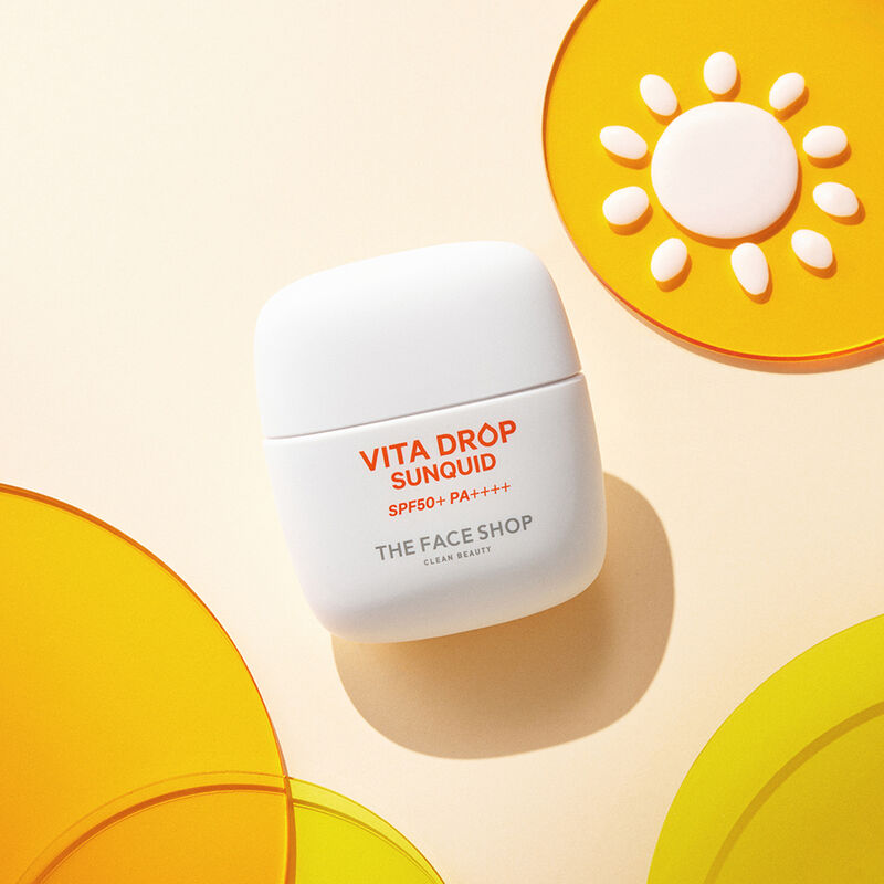 the face shop واقي شمس سائل بقطرات فيتا