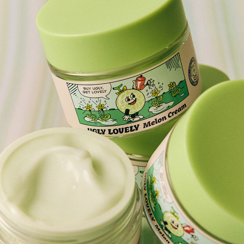 the face shop ugly lovely melon moisture cream