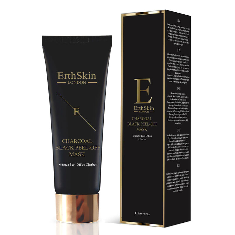 إرث سكين لندن قناع تقشير الفحم الأسود المنقي والذهب عيار 24 قيراطًا