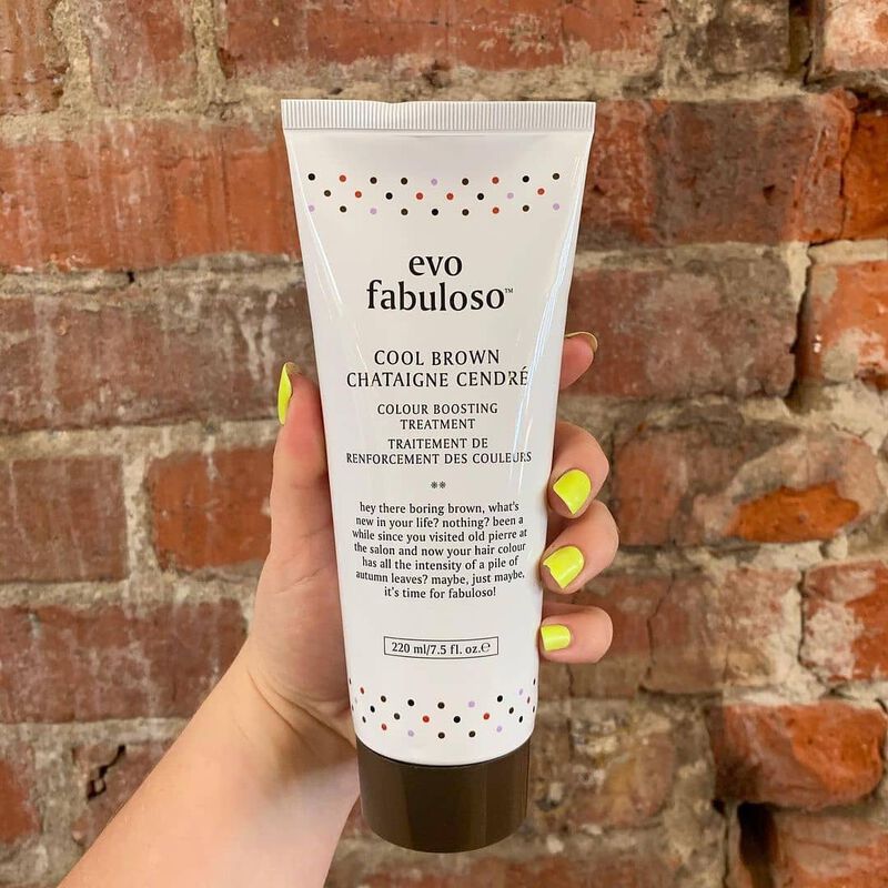 evo fabuloso cool brown colour depositing conditioner