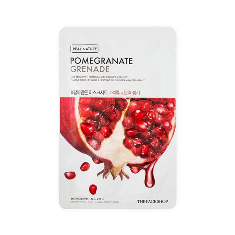 the face shop real nature neck patch pomegranate collagen