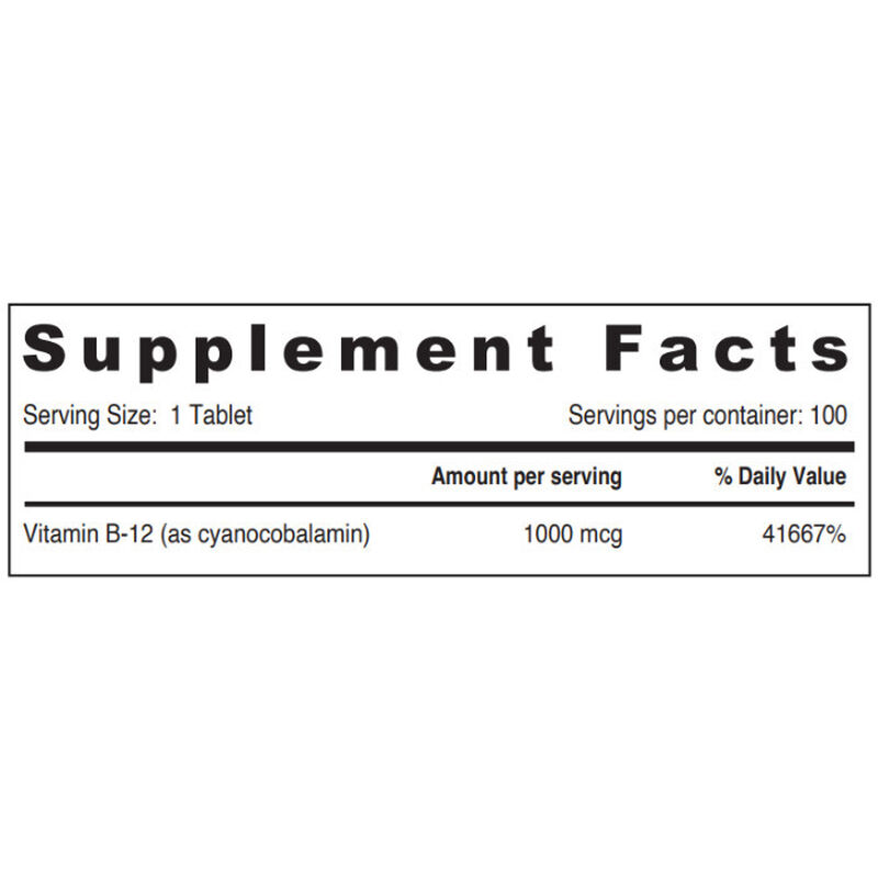 sunshine nutrition vitamin b12 1000 mcg