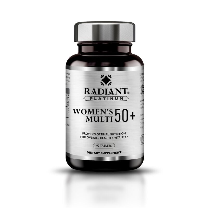 radiant platinum multivitamin women's 50+ tab
