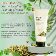 Herbday 365 Master Blending Facial Foaming Cleanser Mungbean faces herbday 365 master blending facial foaming cleanser mungbean