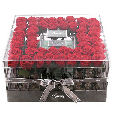 Acrylic VVIP - Infinity Roses and Chocolates faces acrylic vvip infinity roses and chocolates