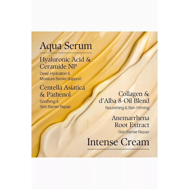 d'alba سيروم وكريم الترفل الأبيض المزدوج