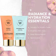 faces skin glow boost vitamin c moisturiser 50m   skin hydration boost hyaluronic acid moisturiser 50ml