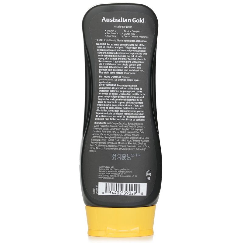 australian gold dark tanning accelerator lotion