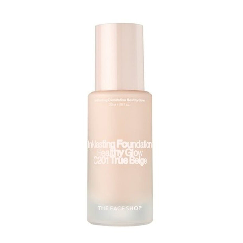 the face shop ink lasting foundation healthy glow c201
