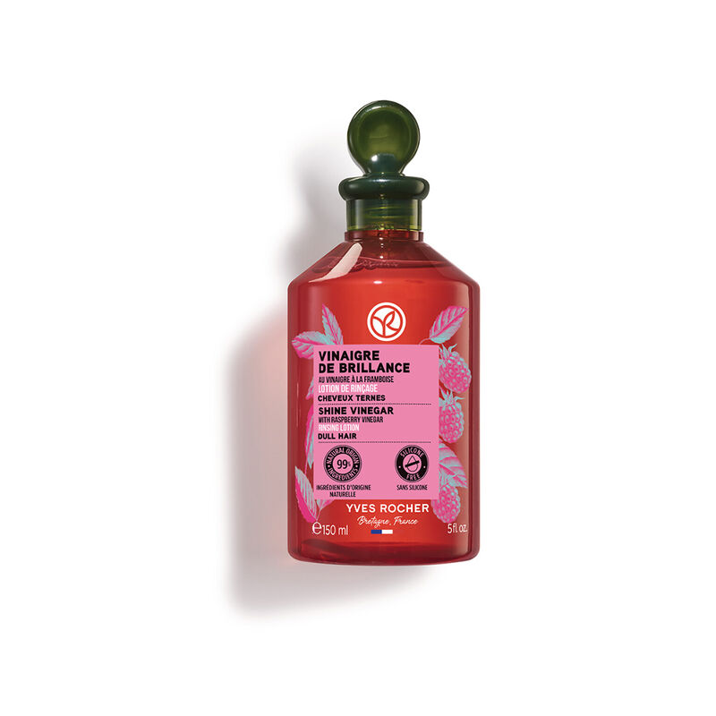 yves rocher shine raspberry vinegar  rinsing lotion for dull hair150ml