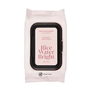 faces rice water bright cleansing wipes
