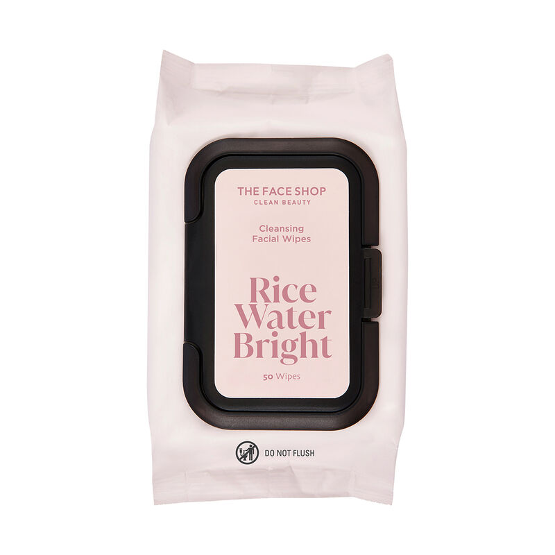 the face shop rice water bright cleansing wipes