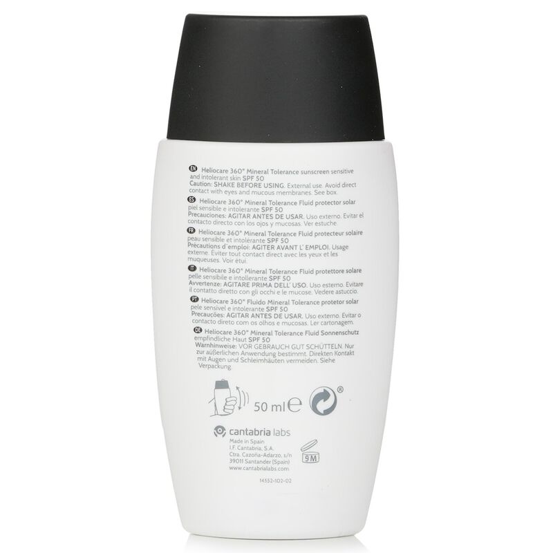 heliocare 360 mineral tolerance fluid spf50