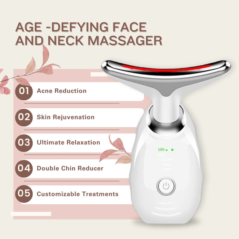 erthskin london age defying face and neck massager  white
