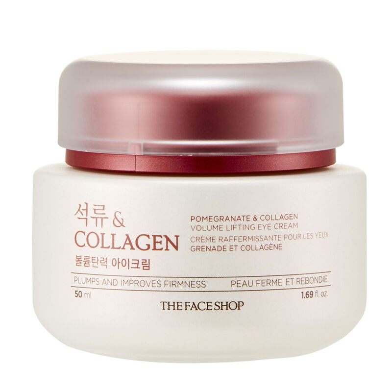 the face shop كريم العين بالرمان والكولاجين