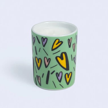 faces hubbak mandarin candle   green  60g