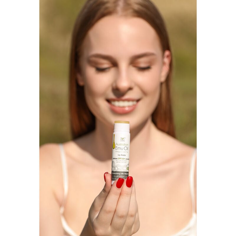 y not natural natural emu oil lip balm spf 50