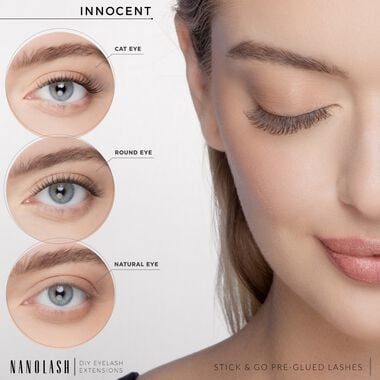 DIY Stick & Go Pre-glued Lashes Innocent Regular faces diy stick go pre glued lashes innocent regular