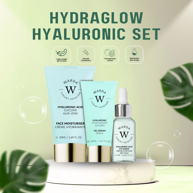 erthskin london skin hydration boost hyaluronic acid moisturiser 50ml + skin hydration boost hyaluronic acid eye serum 15ml + skin hydration boost hyaluronic acid gel serum 30ml
